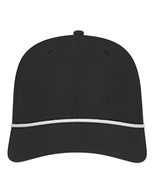 CAP AMERICA Athletic Rope Cap - CAP AMERICA i7256 CAP AMERICA Black/ White Adjustable