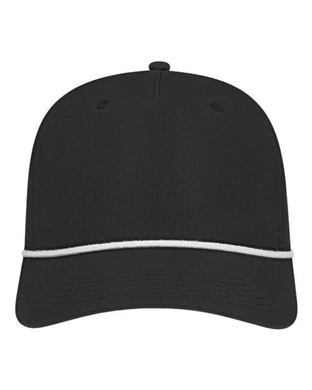 CAP AMERICA Athletic Rope Cap - CAP AMERICA i7256 CAP AMERICA Black/ White Adjustable