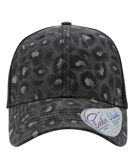 Infinity Her Women's Modern Trucker Cap - Infinity Her CHARLIE Infinity Her Black Leopard/ Black Adjustable