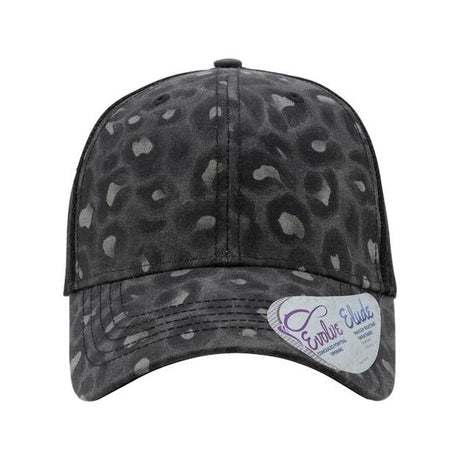 Infinity Her Women's Modern Trucker Cap - Infinity Her CHARLIE Infinity Her Black Leopard/ Black Adjustable