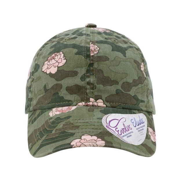 Infinity Her Women's Garment-Washed Fashion Print Cap - Infinity Her HATTIE Infinity Her Floral Camo Adjustable