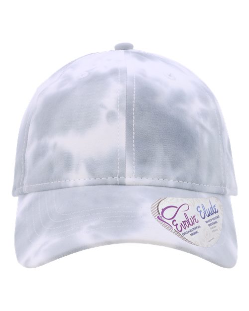 Infinity Her Women's Garment-Washed Fashion Print Cap - Infinity Her HATTIE Infinity Her Tie-Dye Slate Blue Adjustable