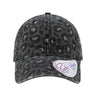 Infinity Her Women's Garment-Washed Fashion Print Cap - Infinity Her HATTIE Infinity Her Black Leopard Adjustable