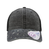 Infinity Her Women's Printed Bill with Mesh Back Cap - Infinity Her JANET Infinity Her Black/ Black Leopard/ Black Adjustable