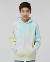 Independent Trading Co. PRM1500TD Youth Midweight Tie-Dyed Hooded Sweatshirt | Wholesale Youth Tie-Dye Hoodie