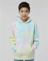 Independent Trading Co. PRM1500TD Youth Midweight Tie-Dyed Hooded Sweatshirt | Wholesale Youth Tie-Dye Hoodie
