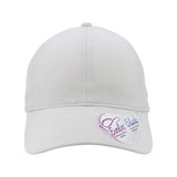 Infinity Her Women's Perforated Performance Cap - Infinity Her GABY Infinity Her Light Grey/ Snow Leopard Adjustable