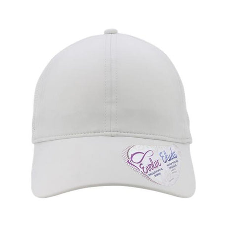Infinity Her Women's Perforated Performance Cap - Infinity Her GABY Infinity Her Light Grey/ Snow Leopard Adjustable