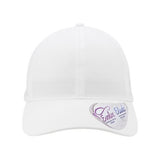 Infinity Her Women's Perforated Performance Cap - Infinity Her GABY Infinity Her White/ Floral Adjustable