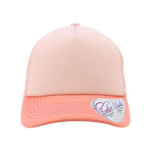 Infinity Her Women's Foam Trucker Cap - Infinity Her ROSIE Infinity Her Dusty Pink/ Pink/ Peachy Pink/ Butterfly Adjustable