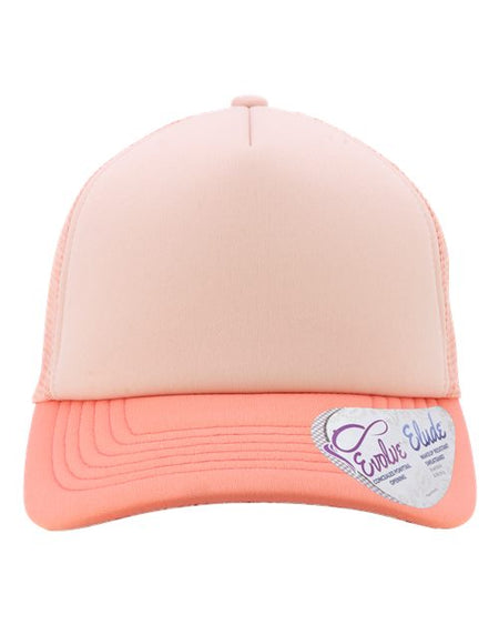 Infinity Her Women's Foam Trucker Cap - Infinity Her ROSIE Infinity Her Dusty Pink/ Pink/ Peachy Pink/ Butterfly Adjustable