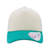 Infinity Her Women's Foam Trucker Cap - Infinity Her ROSIE Infinity Her Ivory/ Jade/ White/ Swirl Adjustable