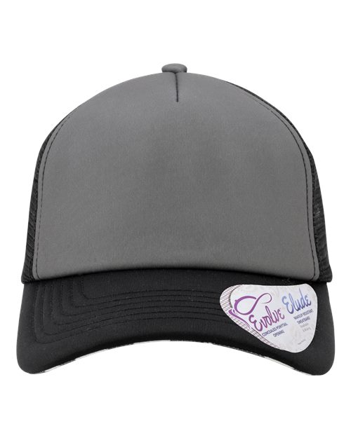 Infinity Her Women's Foam Trucker Cap - Infinity Her ROSIE Infinity Her Slate/ Black/ Black/ Cow Adjustable