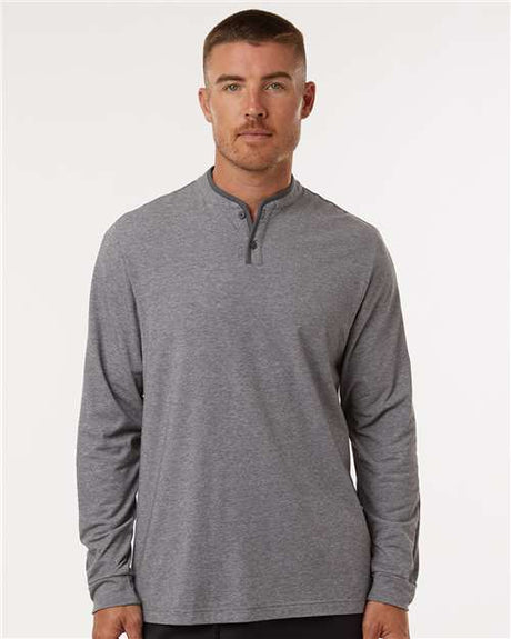 Adidas Men's Henley Long Sleeve T-Shirt - Adidas A597