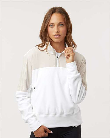 Adidas Women's Fleece Quarter-Zip Pullover - Adidas A601