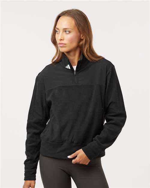 Adidas Women's Fleece Quarter-Zip Pullover - Adidas A601