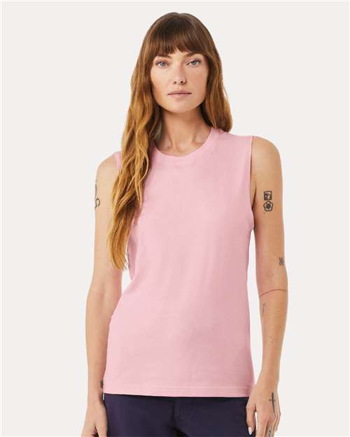 BELLA + CANVAS Jersey Muscle Tank - BELLA + CANVAS 3483 BELLA + CANVAS Pink XS