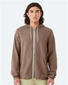 Bella + Canvas 3739 Unisex Sponge Fleece Full-Zip Hoodie Sweatshirt