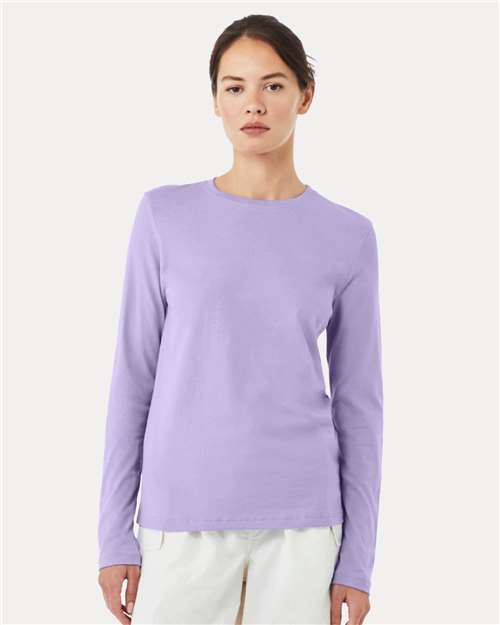 BELLA + CANVAS Women’s Jersey Long Sleeve Tee - BELLA + CANVAS 6500 BELLA + CANVAS Dark Lavender S