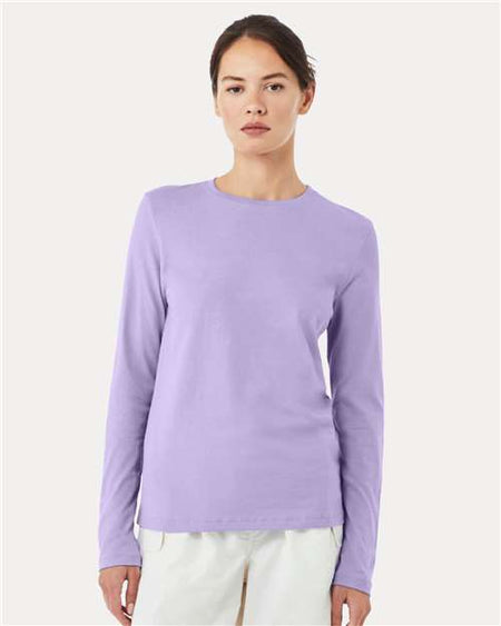 BELLA + CANVAS Women’s Jersey Long Sleeve Tee - BELLA + CANVAS 6500 BELLA + CANVAS Dark Lavender S