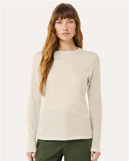 BELLA + CANVAS Women’s Jersey Long Sleeve Tee - BELLA + CANVAS 6500 BELLA + CANVAS Heather Dust S