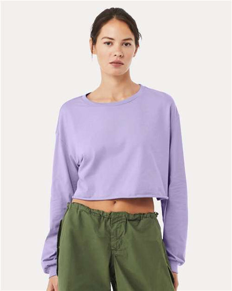 Bella + Canvas 6501 Women's FWD Fashion Crop Long Sleeve Tee