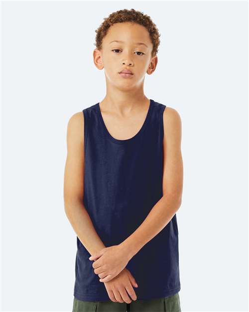 BELLA + CANVAS Youth Jersey Tank - BELLA + CANVAS 3480Y BELLA + CANVAS Navy S