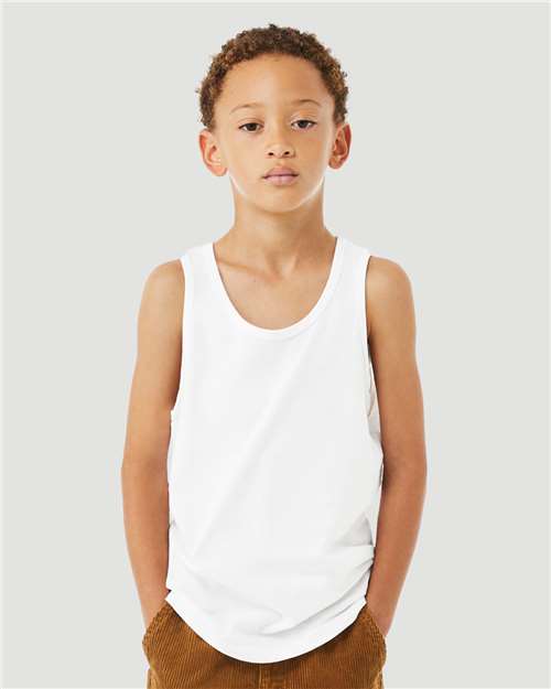 BELLA + CANVAS Youth Heather CVC Tank - BELLA + CANVAS 3480YCVC