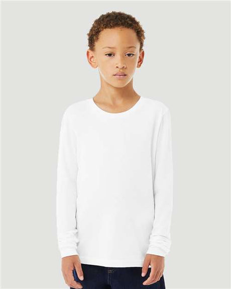 Bella + Canvas 3513Y Youth Triblend Long Sleeve Tee