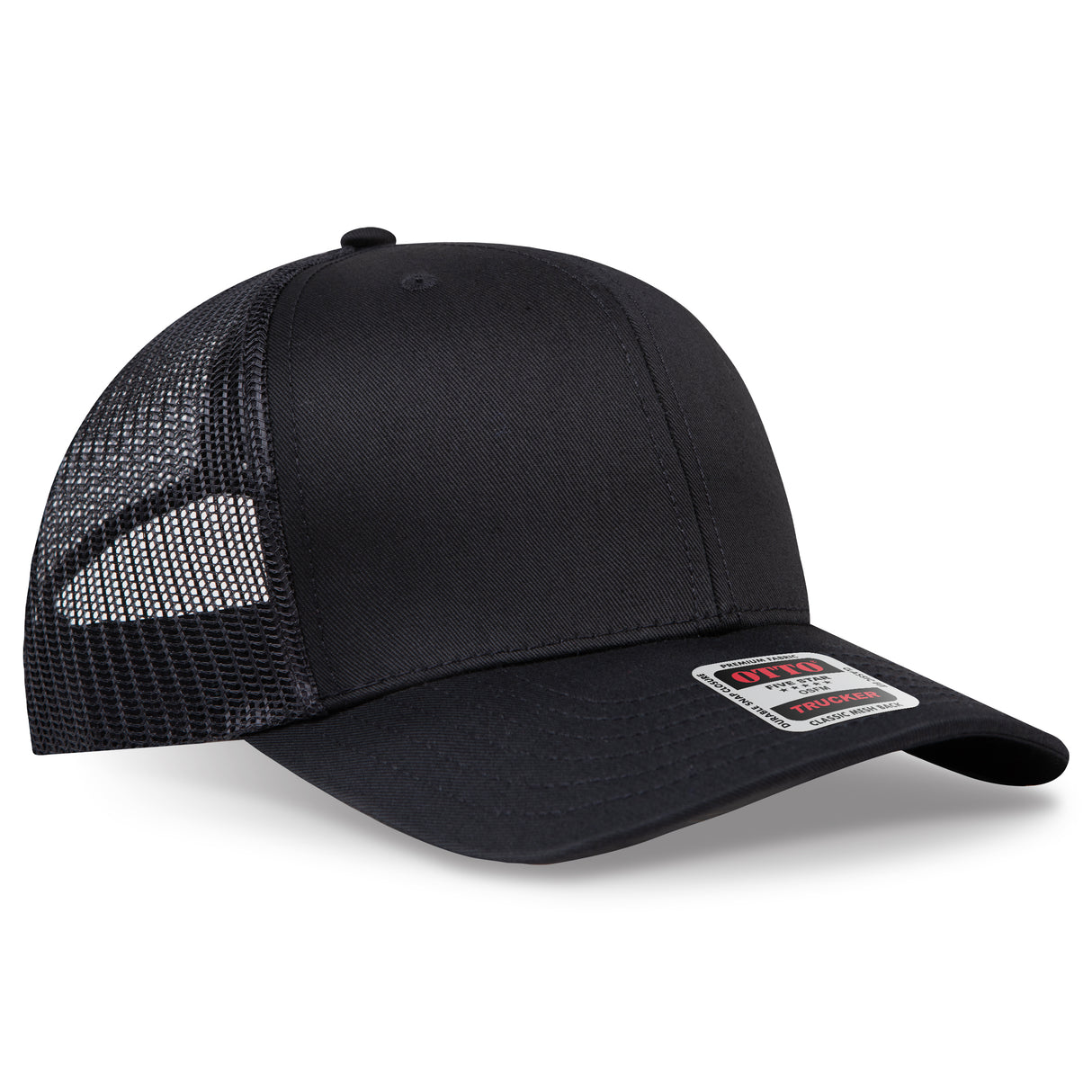 OTTO CAP® 6 Panel Mid Profile Mesh Back Trucker Hat OTTO 112-1