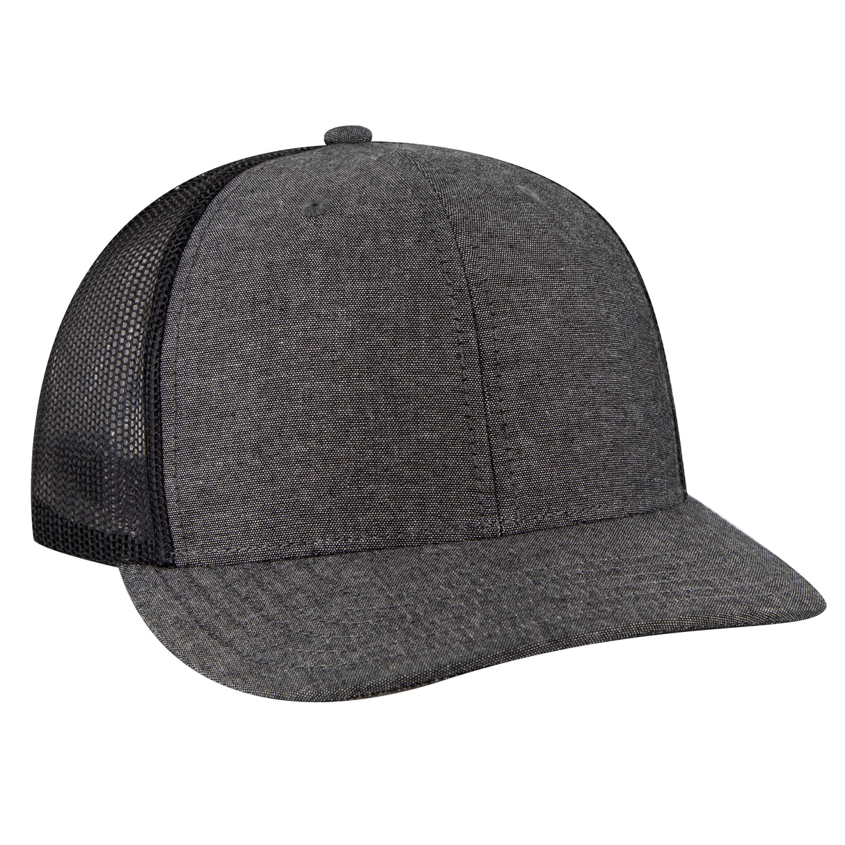 OTTO CAP 6 Panel Mid Profile Mesh Back Trucker Hat OTTO 112-1
