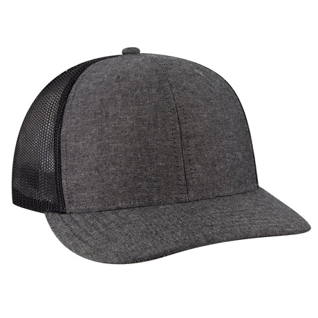 OTTO CAP 6 Panel Mid Profile Mesh Back Trucker Hat OTTO 112-1