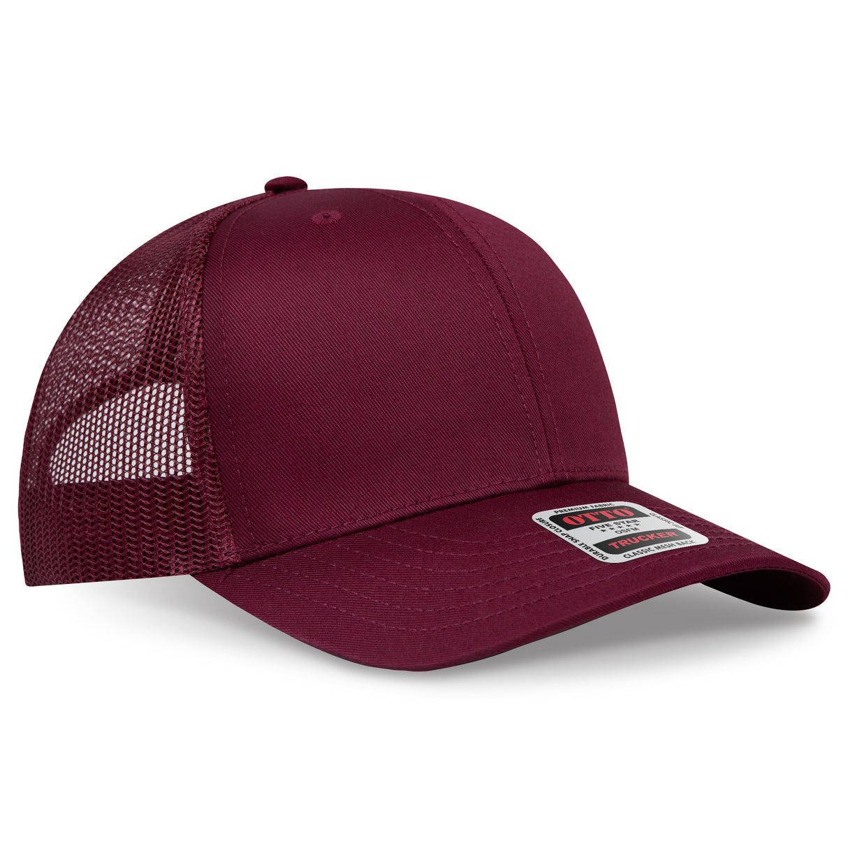 OTTO CAP® 6 Panel Mid Profile Mesh Back Trucker Hat OTTO 112-1