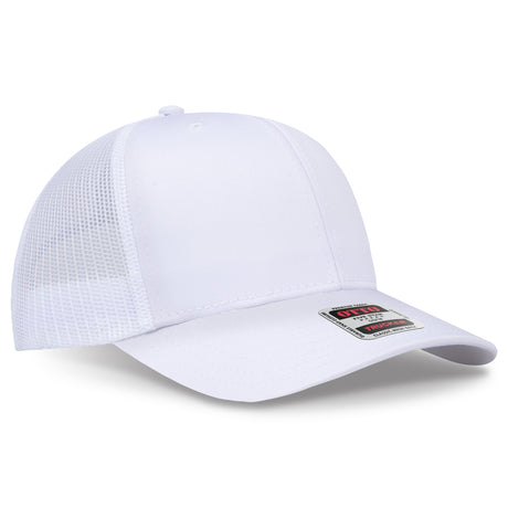 OTTO CAP® 6 Panel Mid Profile Mesh Back Trucker Hat OTTO 112-1