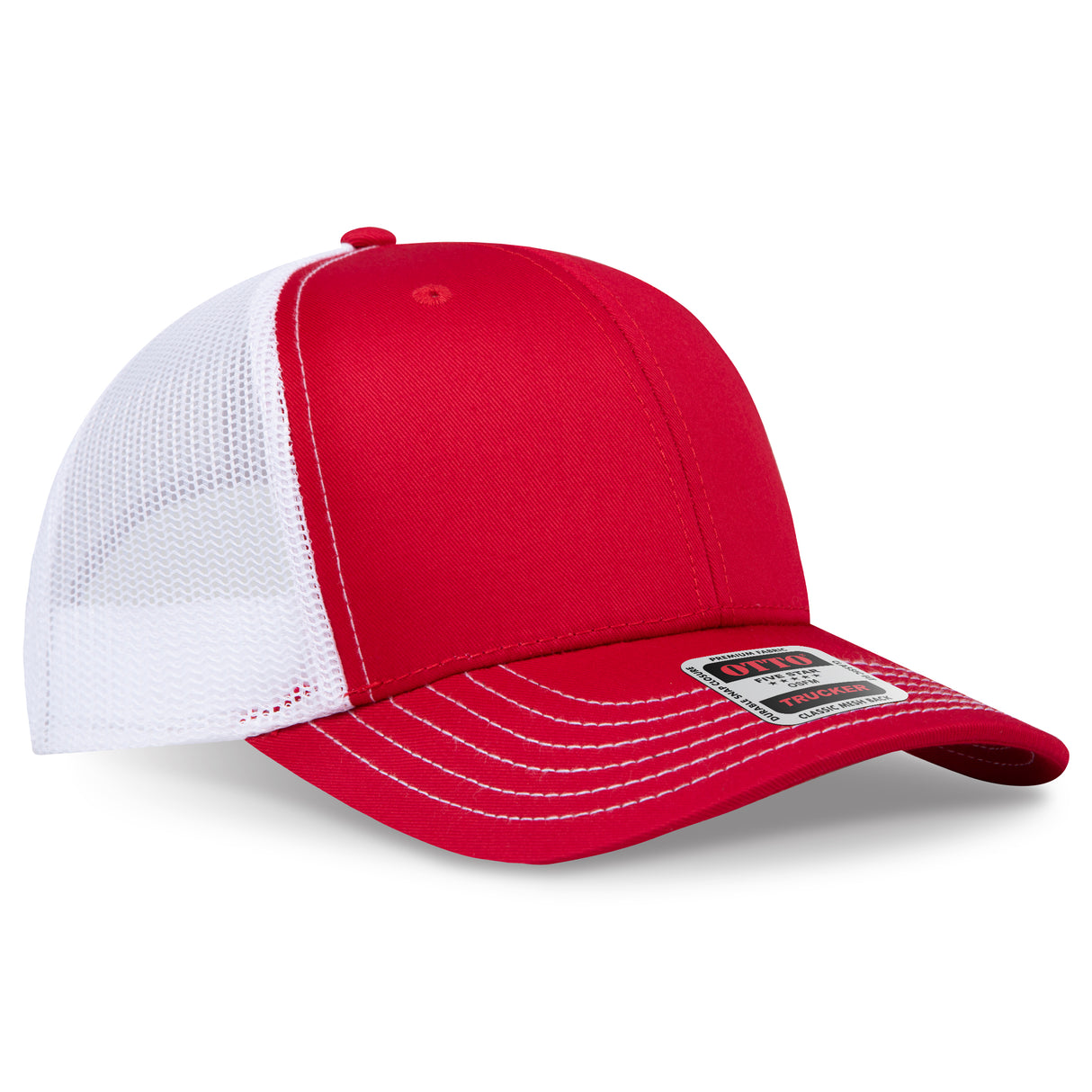 OTTO CAP® 6 Panel Mid Profile Mesh Back Trucker Hat OTTO 112-1