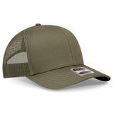 OTTO CAP® 6 Panel Mid Profile Mesh Back Trucker Hat OTTO 112-1