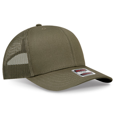 OTTO CAP® 6 Panel Mid Profile Mesh Back Trucker Hat OTTO 112-1