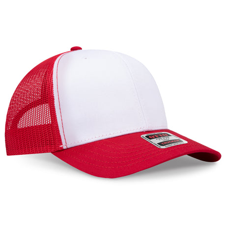 OTTO CAP 6 Panel Mid Profile Mesh Back Trucker Hat OTTO 112-1