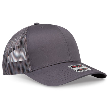 OTTO CAP 6 Panel Mid Profile Mesh Back Trucker Hat OTTO 112-1