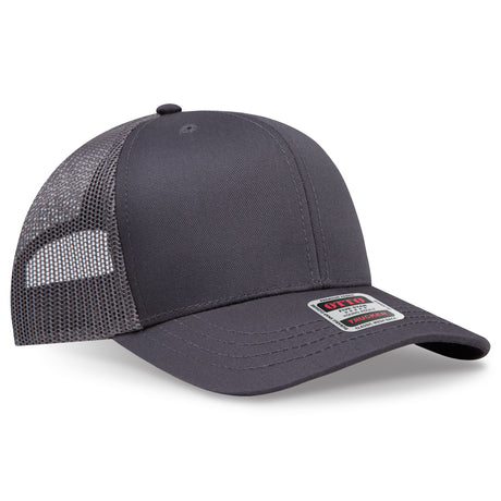OTTO CAP® 6 Panel Mid Profile Mesh Back Trucker Hat OTTO 112-1