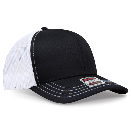 OTTO CAP 6 Panel Mid Profile Mesh Back Trucker Hat OTTO 112-1