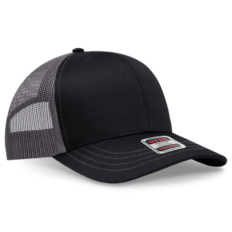OTTO CAP 6 Panel Mid Profile Mesh Back Trucker Hat OTTO 112-1