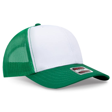 OTTO CAP 6 Panel Mid Profile Mesh Back Trucker Hat OTTO 112-1