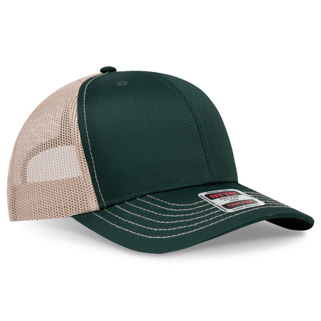 OTTO CAP® 6 Panel Mid Profile Mesh Back Trucker Hat OTTO 112-1