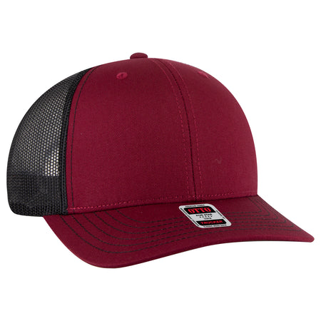 OTTO CAP 6 Panel Mid Profile Mesh Back Trucker Hat OTTO 112-1-191903 - Bg.Mrn/Bg.Mrn/Blk Otto Cap 191903 - Bg.Mrn/Bg.Mrn/Blk OSFM - Adult