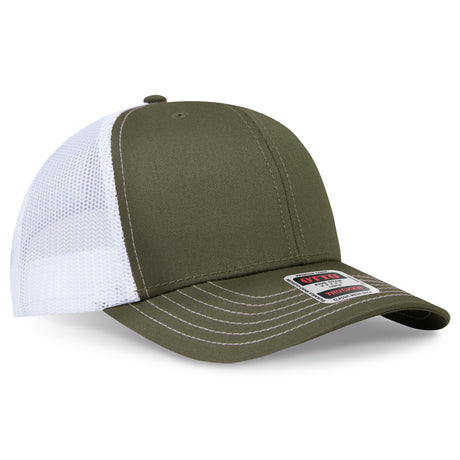 OTTO CAP® 6 Panel Mid Profile Mesh Back Trucker Hat OTTO 112-1