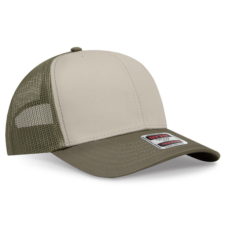 OTTO CAP® 6 Panel Mid Profile Mesh Back Trucker Hat OTTO 112-1