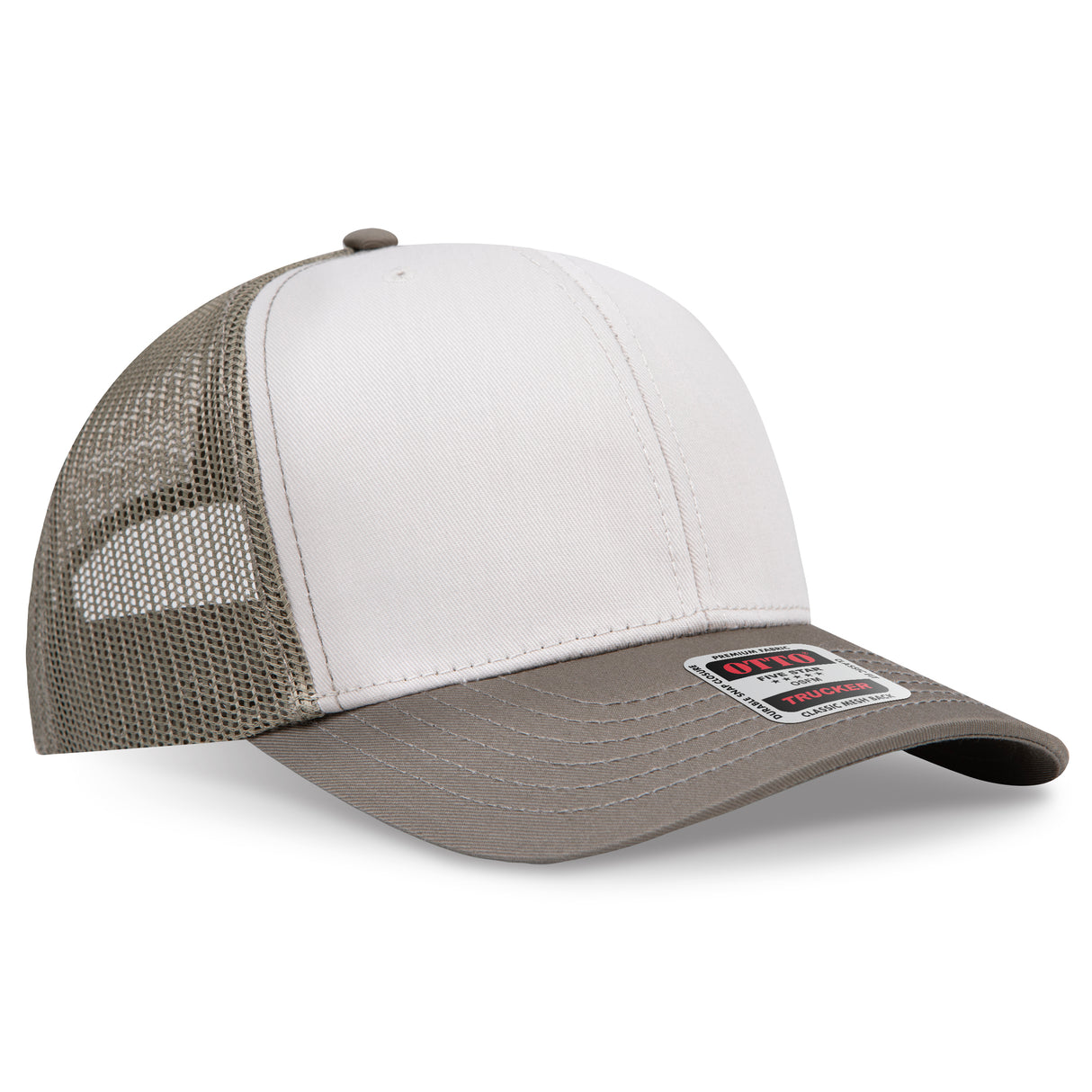 OTTO CAP® 6 Panel Mid Profile Mesh Back Trucker Hat OTTO 112-1