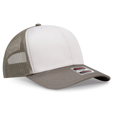 OTTO CAP® 6 Panel Mid Profile Mesh Back Trucker Hat OTTO 112-1