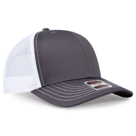 OTTO CAP® 6 Panel Mid Profile Mesh Back Trucker Hat OTTO 112-1